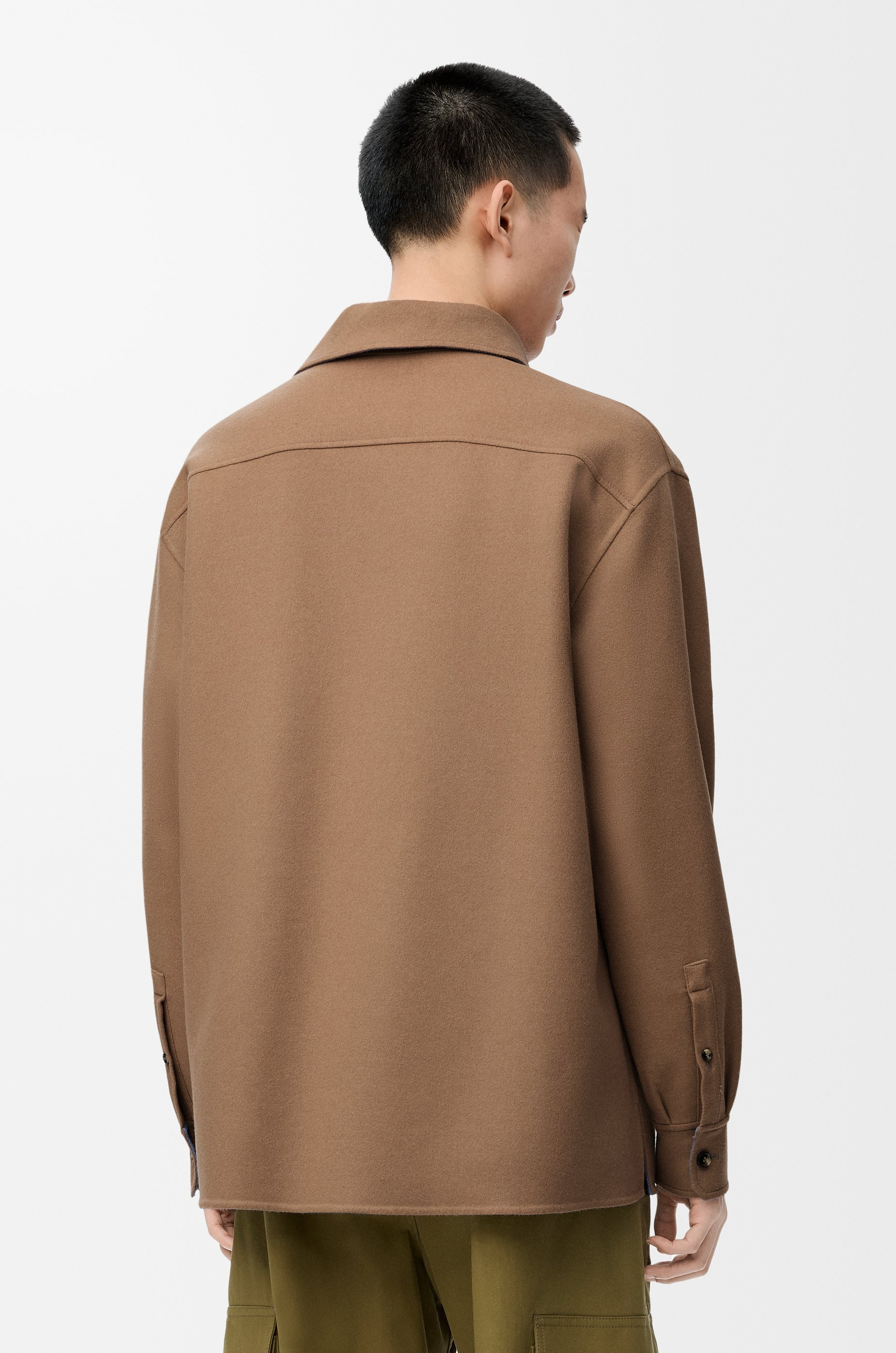 Overshirt in virgin wool and cashmere - 4