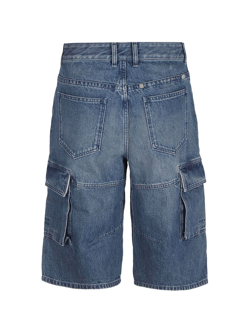 Givenchy cargo-pocket denim shorts outlook