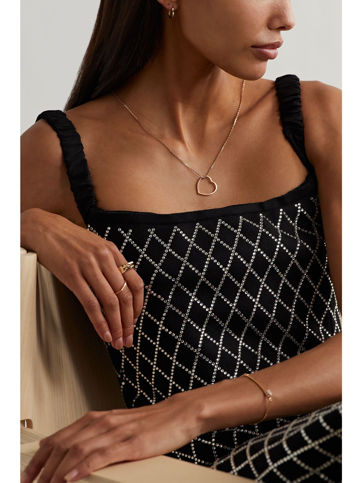 Antifer Heart 18-karat rose gold necklace Gold - 5