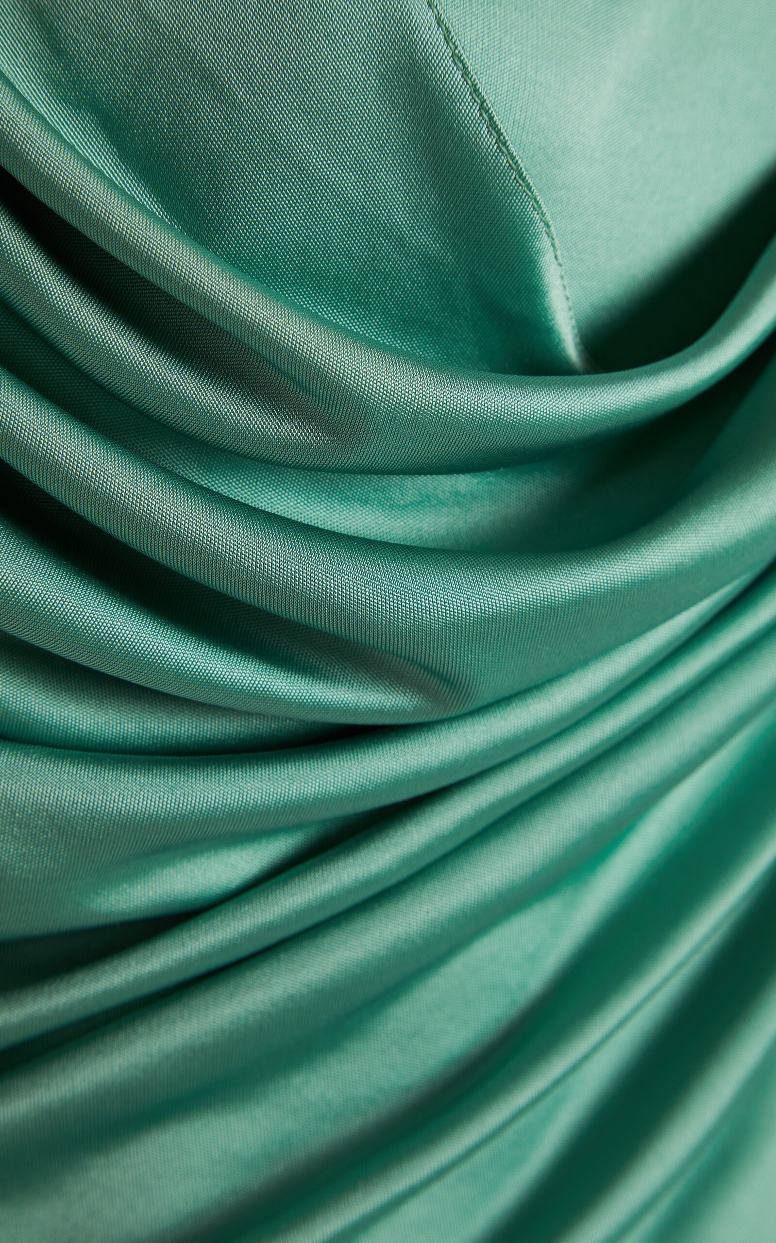 Gathered Jersey Mini Dress green - 5
