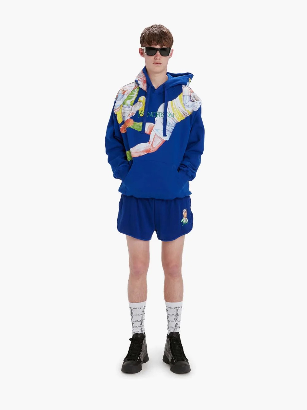 CLASSIC RUGBY PRINT HOODIE - 2