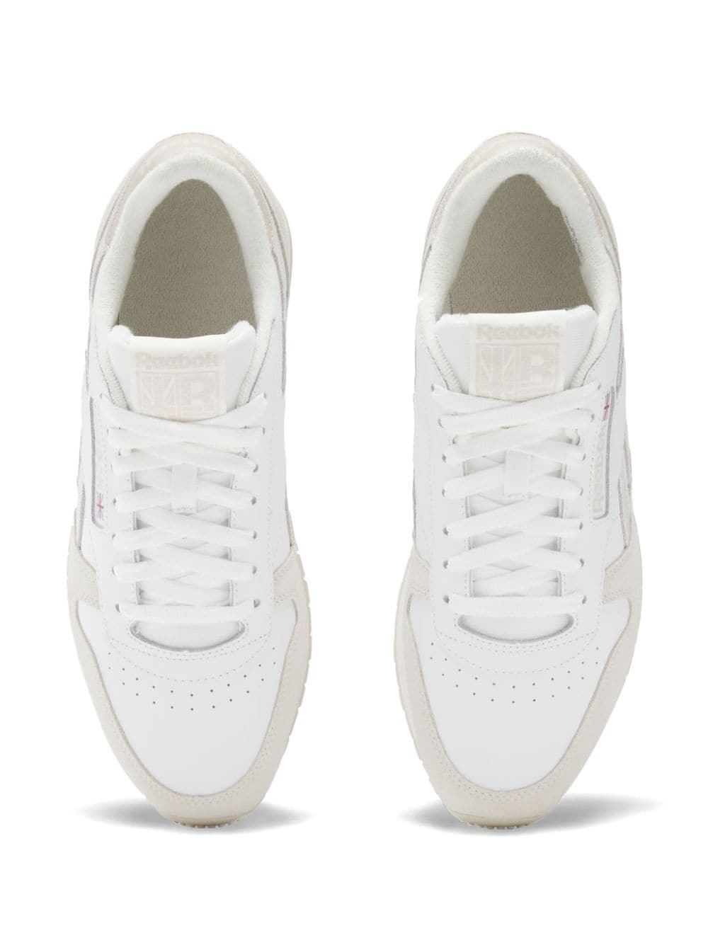 Classic panelled leather sneakers - 5