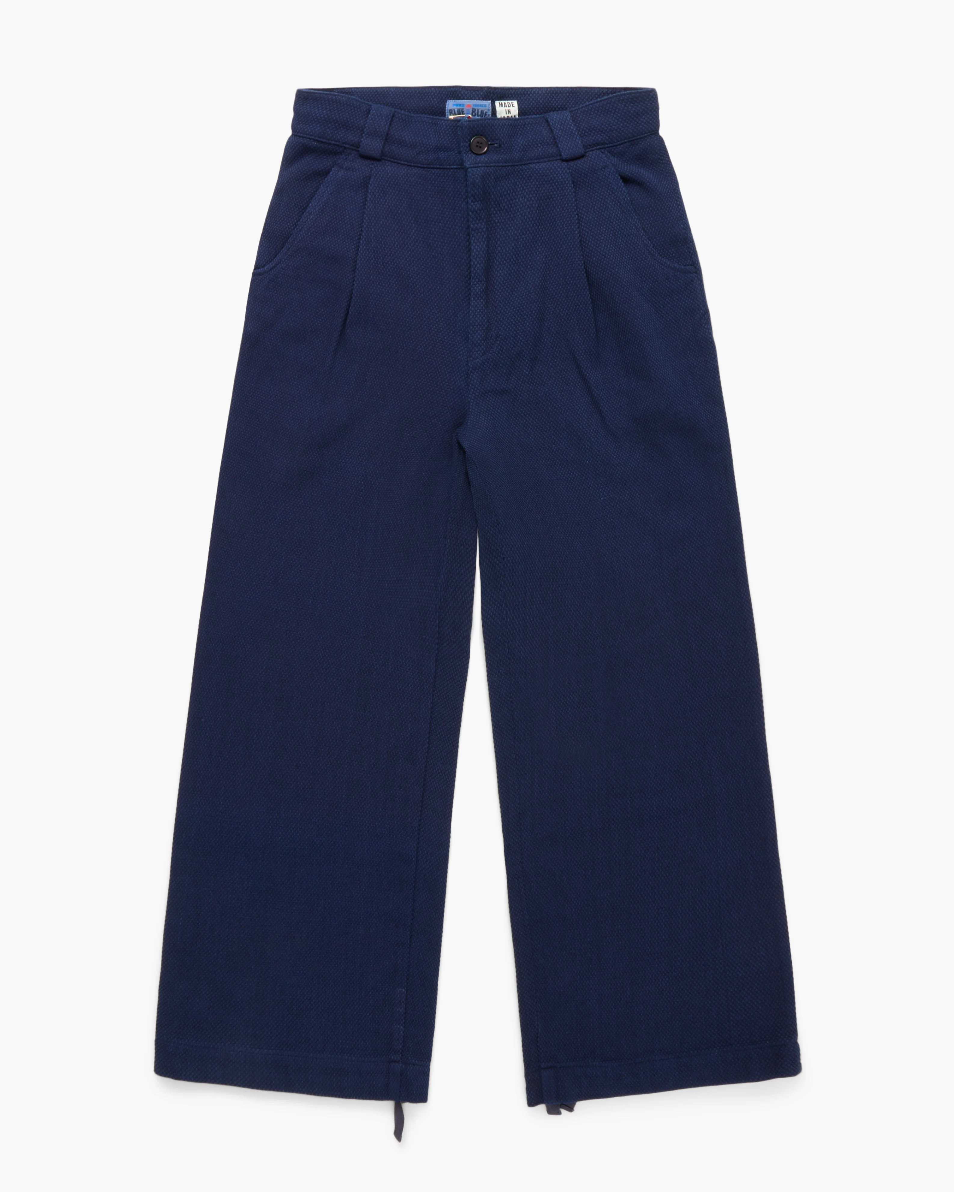 Sashiko Tucked Wide Pants - 1
