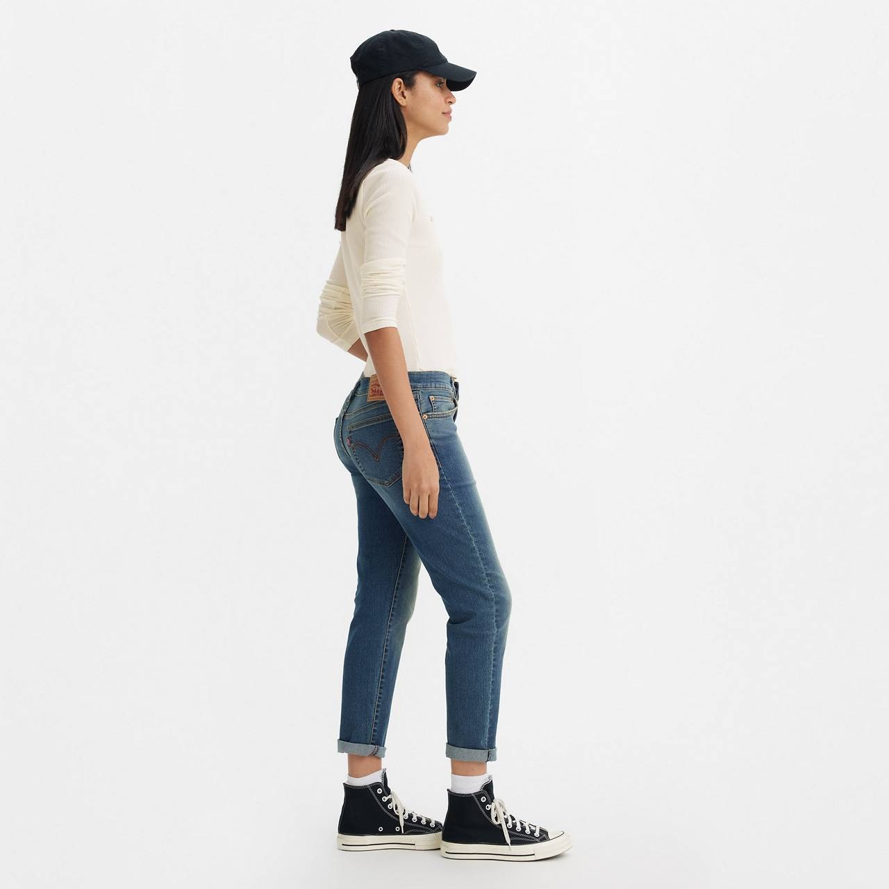 MID RISE BOYFRIEND WOMEN'S JEANS - 3