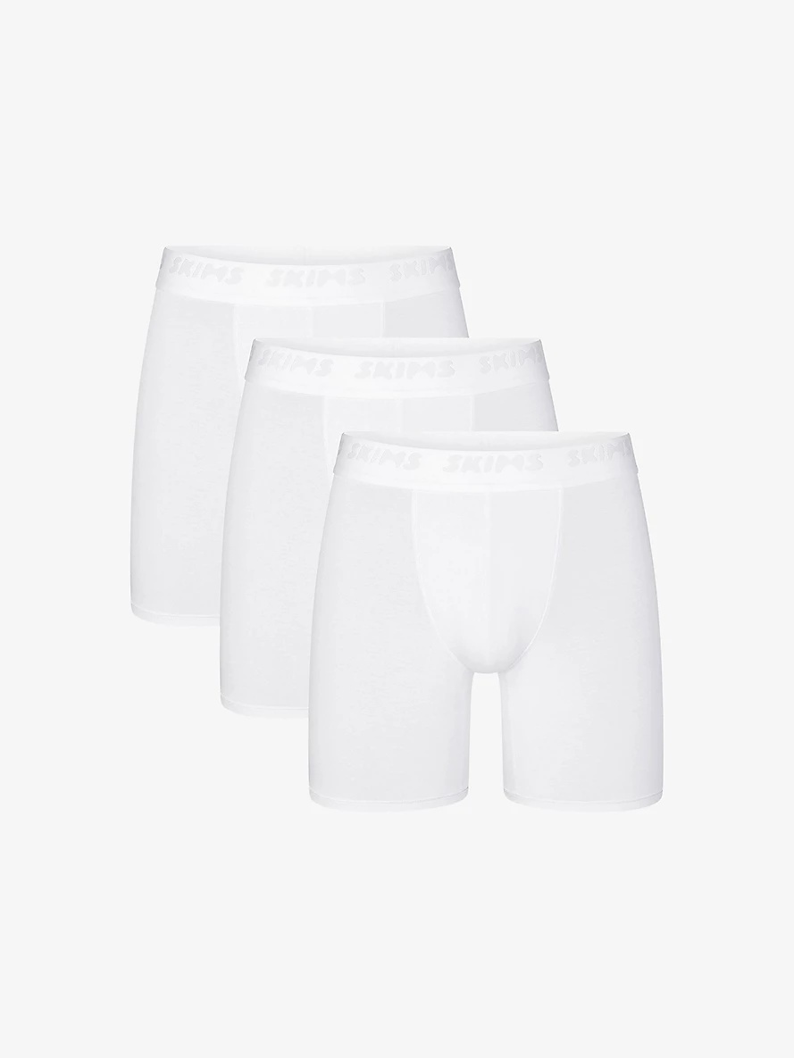 Branded-waistband 5in pack of three stretch-modal boxer briefs - 1