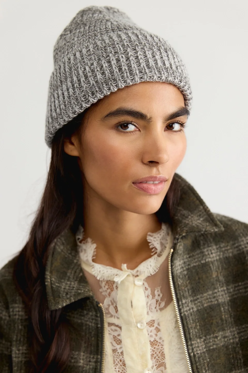 So Marled Cotton Beanie - 1