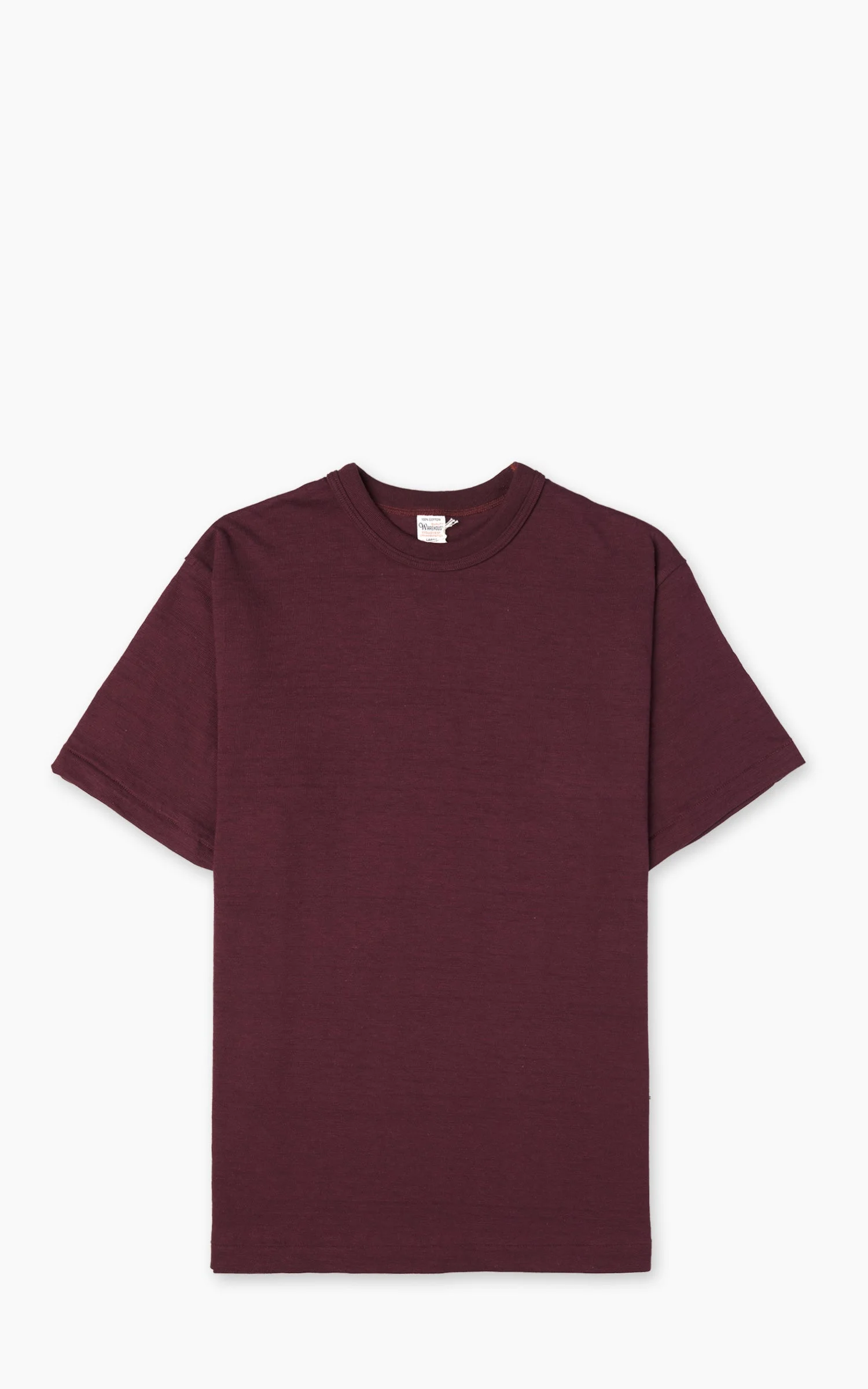 WAREHOUSE & CO. LOT 4601 PLAIN T-SHIRT BORDEAUX - 1