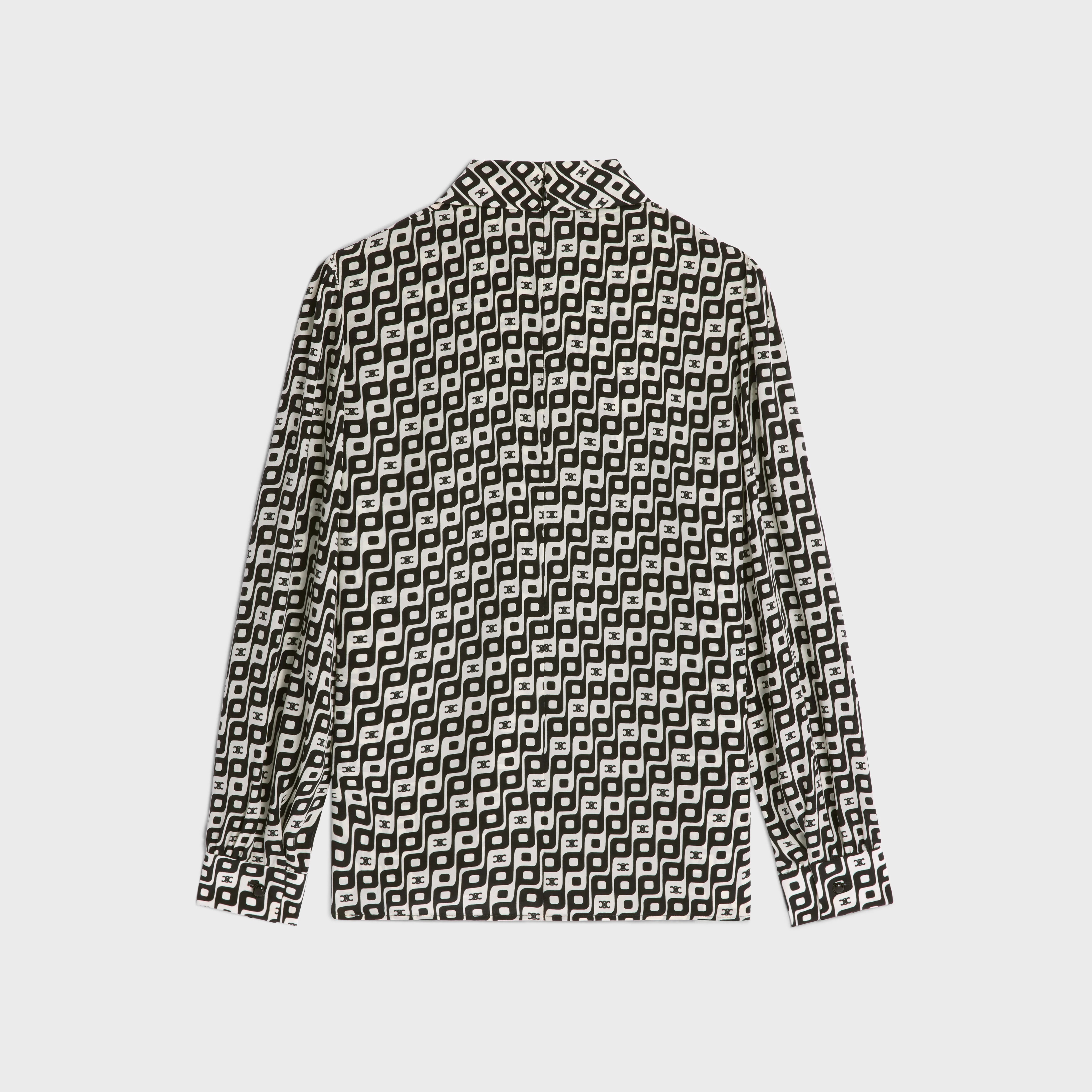 lavaliere blouse with bow in silk - 2