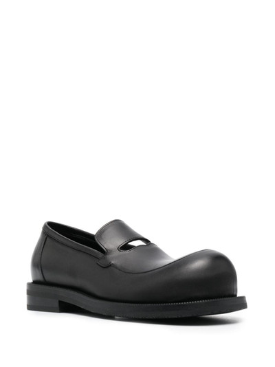Martine Rose bulb-toe leather loafers outlook