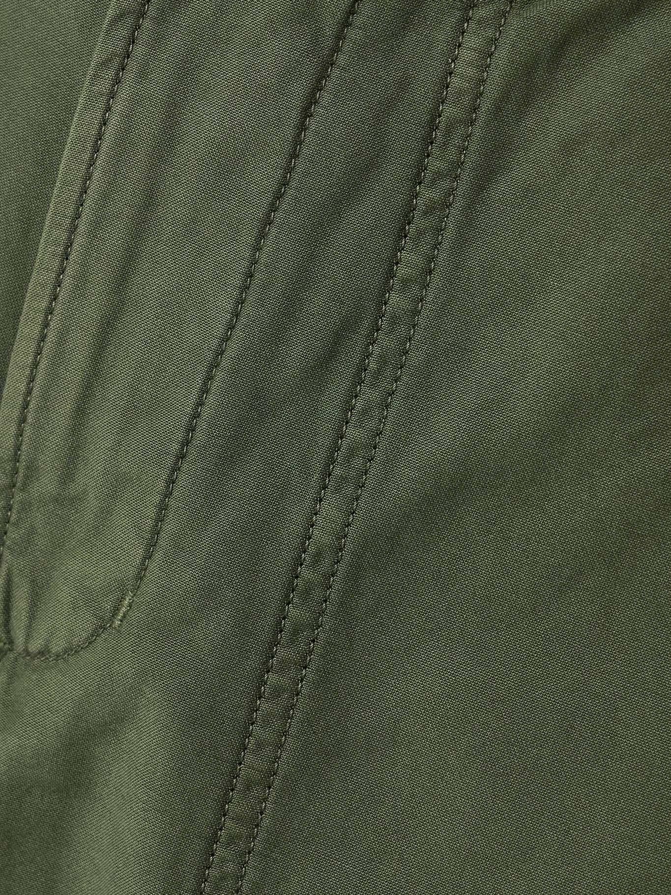 Marcelle cotton tapered cargo pants Army green - 4