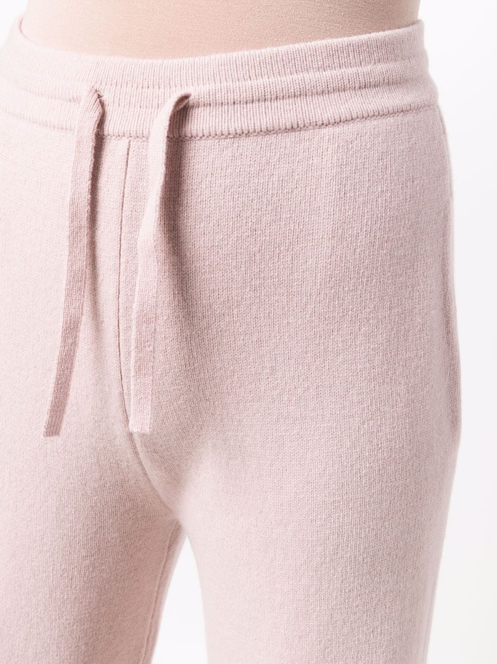 straight-leg knitted trousers - 5