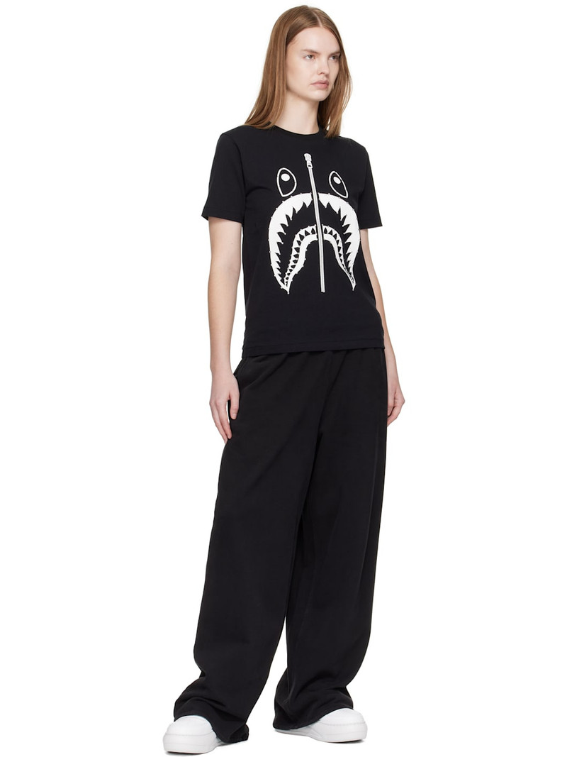 A BATHING APE® Black Crystal Stone Shark T-shirt outlook
