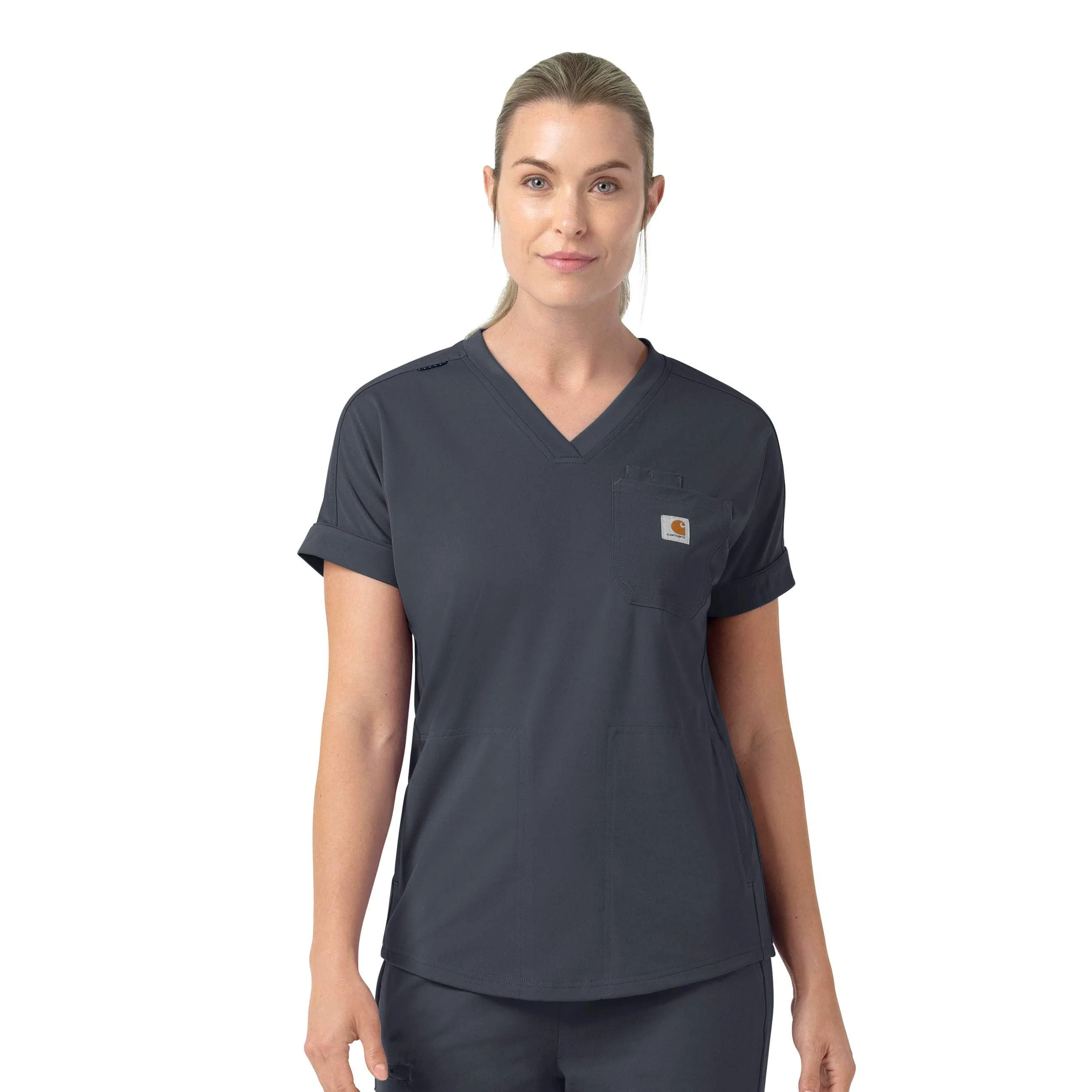 Women's Force Cross-Flex Knit V-Neck Scrub Top - 1