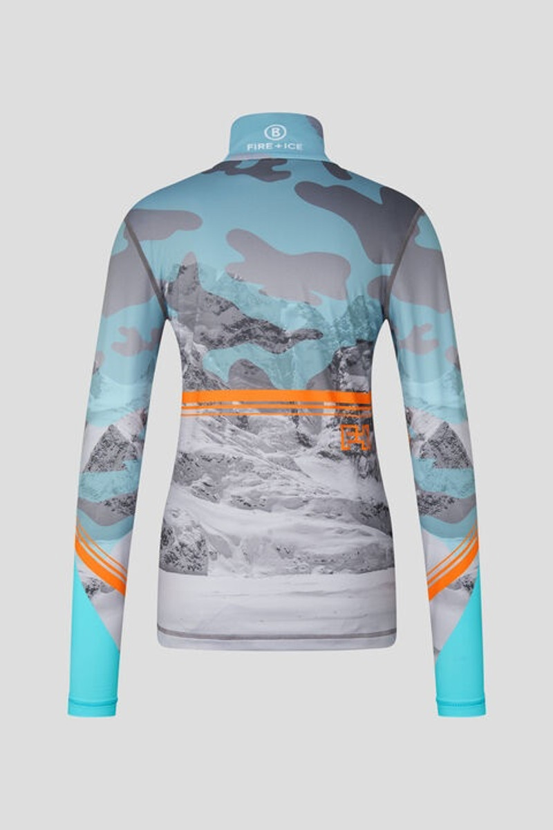 BOGNER Ilvy First Layer in Light blue/Gray/Orange outlook