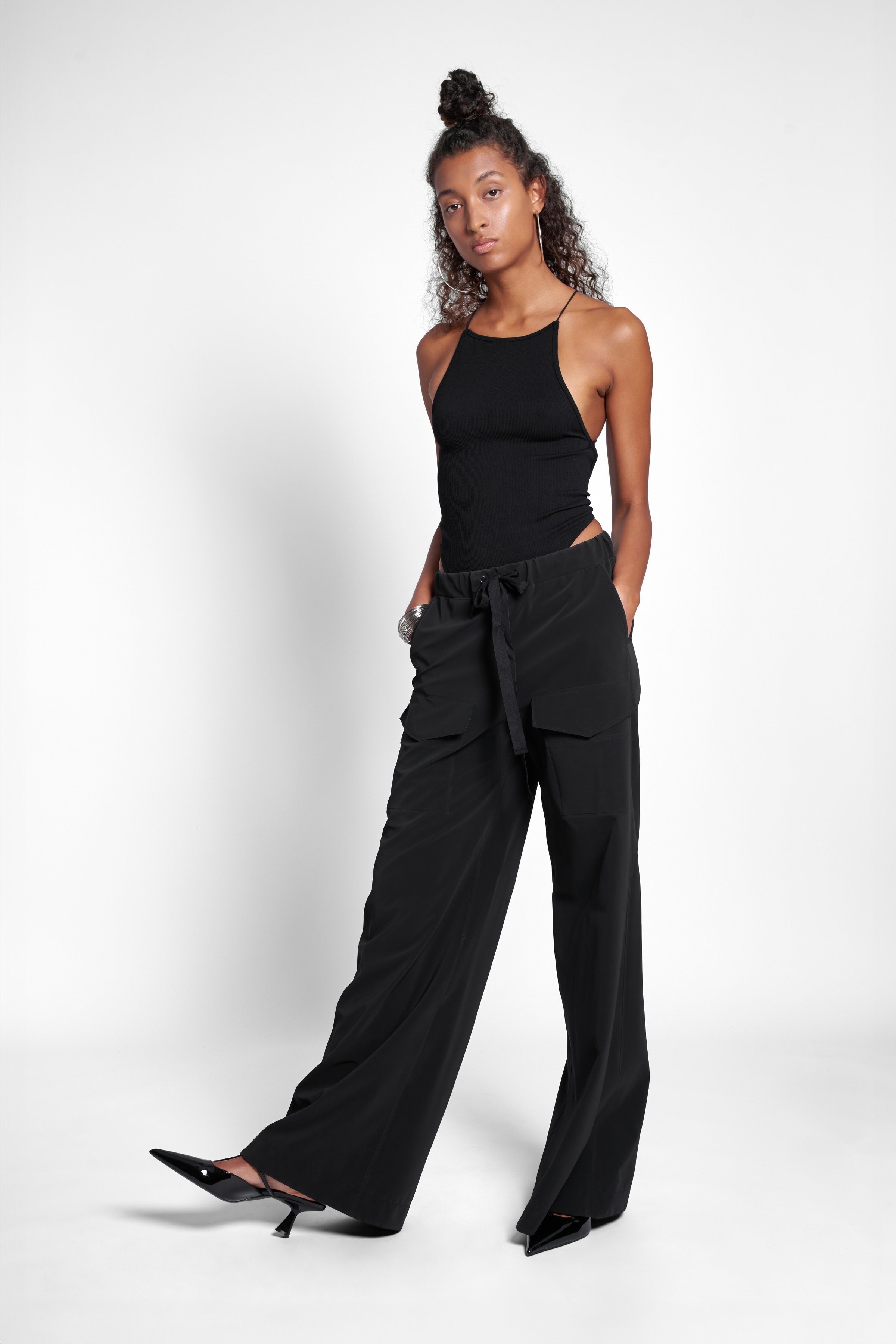 Jarla Matte Trousers Black - 2