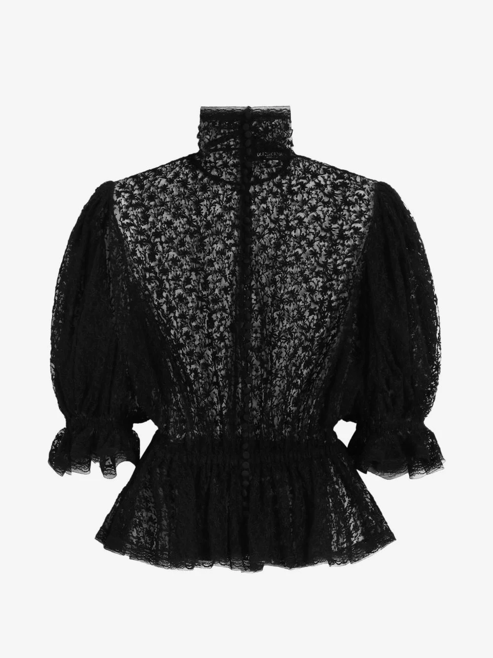 tulle top with embroidery - 1