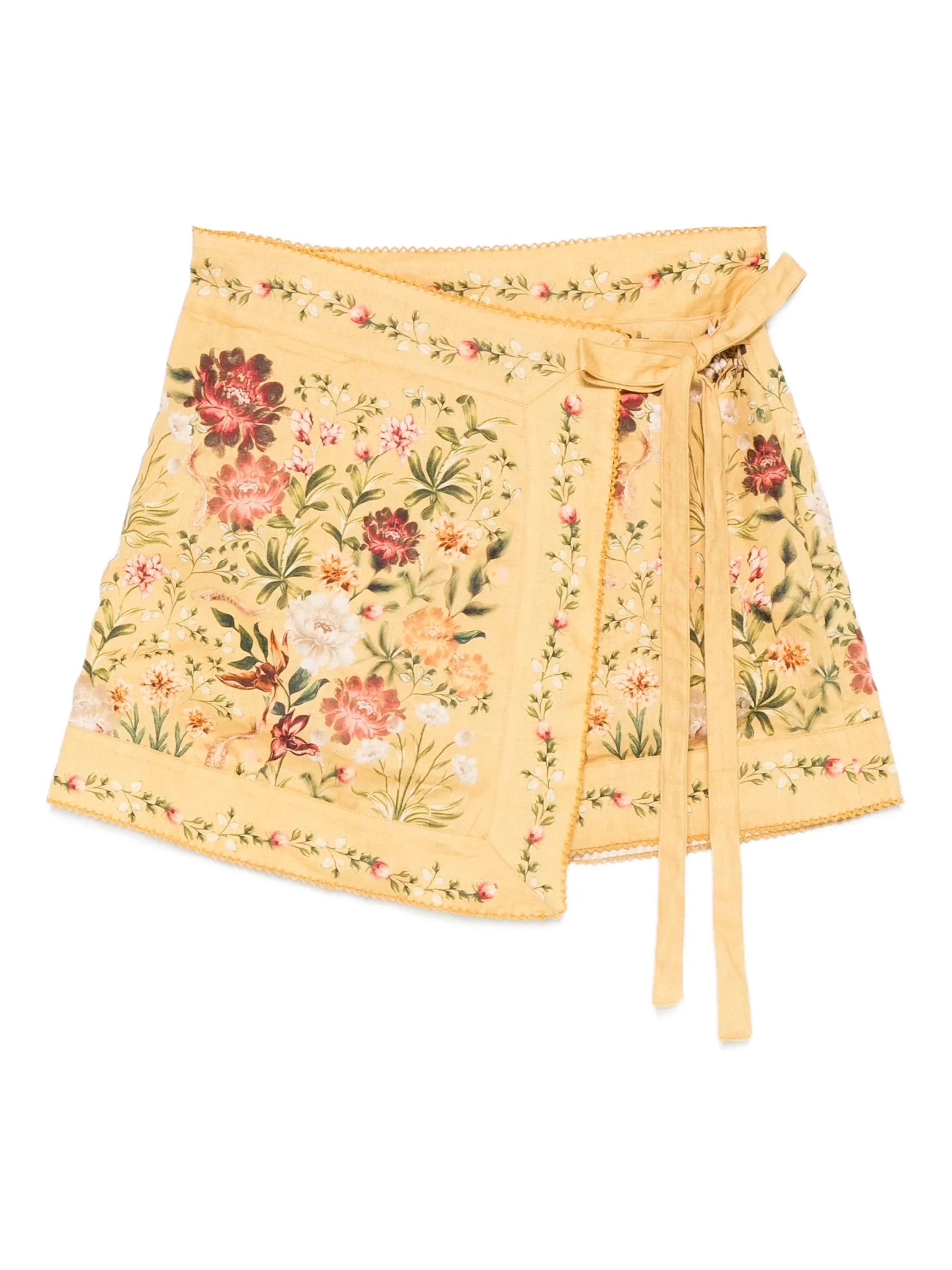 Luna Paramo floral tie skirt - 1