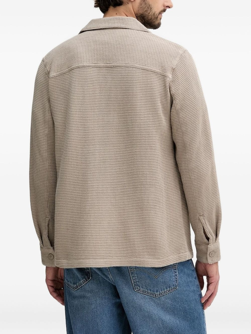waffle-texture shirt - 2