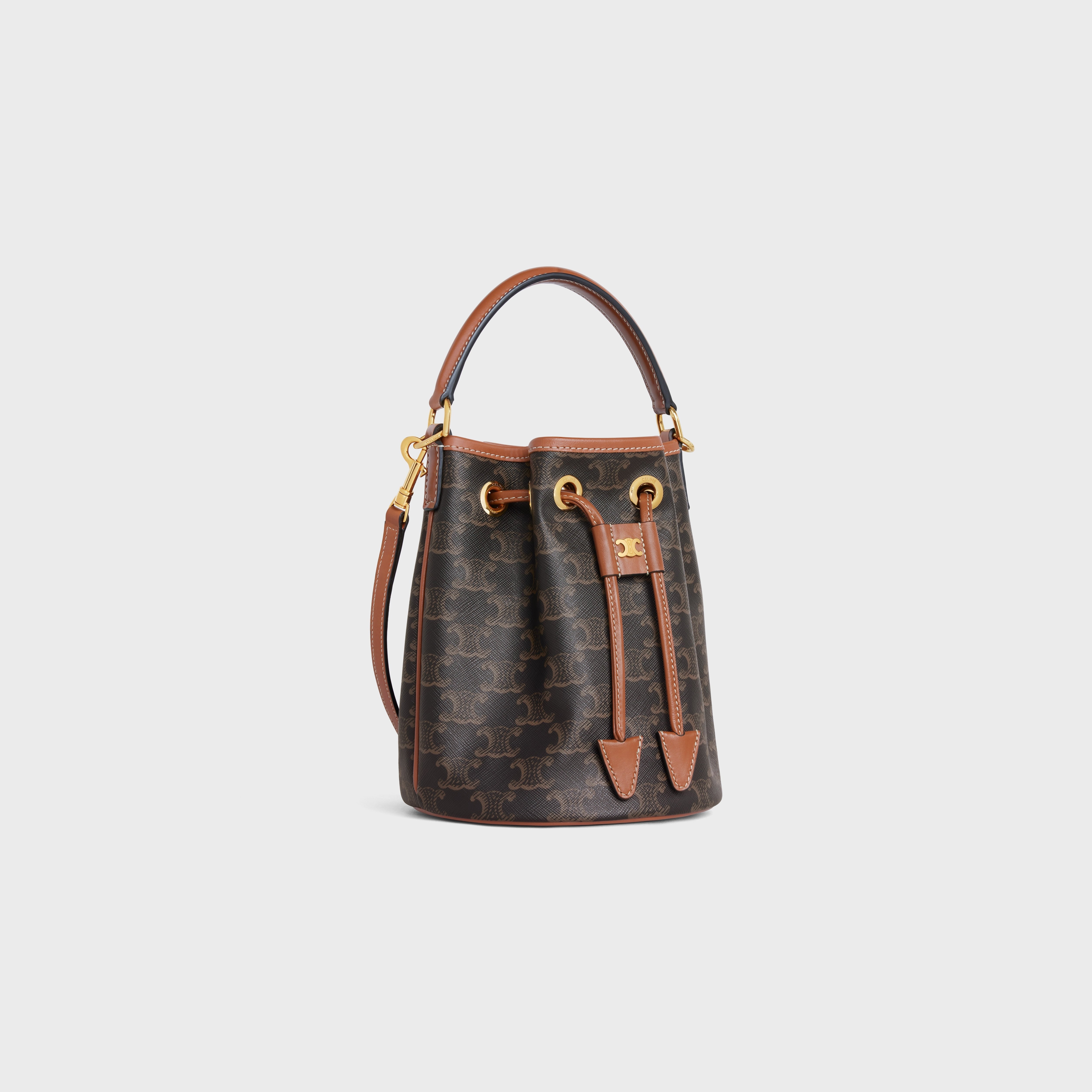 ☆人気☆【CELINE】☆Clara Bag in Triomphe Canvas Calfskin☆ Women's Clara bag in Triomphe canvas and calfskin | CELINE | 24S