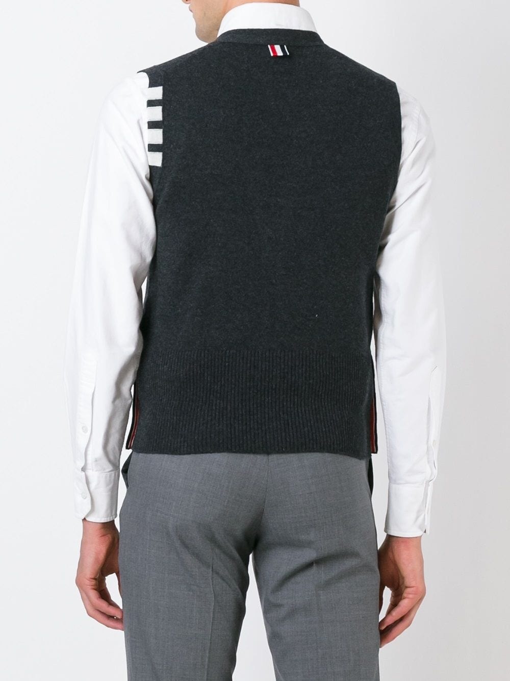 4-Bar Cashmere Cardigan Vest - 4