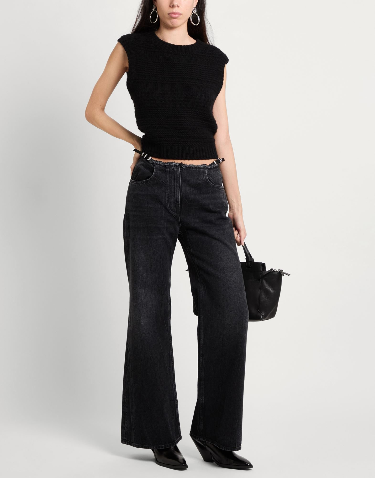 Black Women's Denim Pants - 2