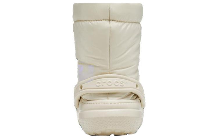 (WMNS) Crocs Classic Lined Neo Puff Boots 'Beige' 206630-2Y2 - 6