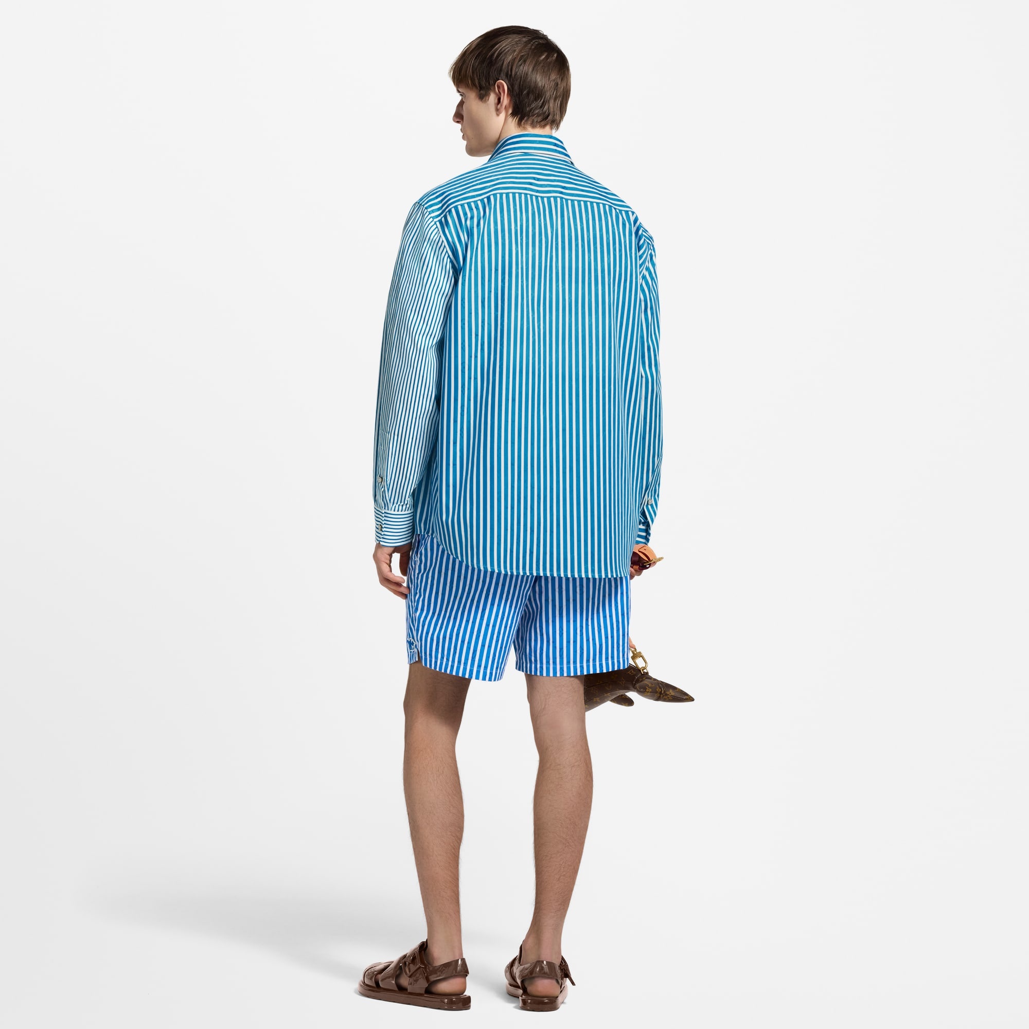 Monogram Patchwork Striped Shirt - 3