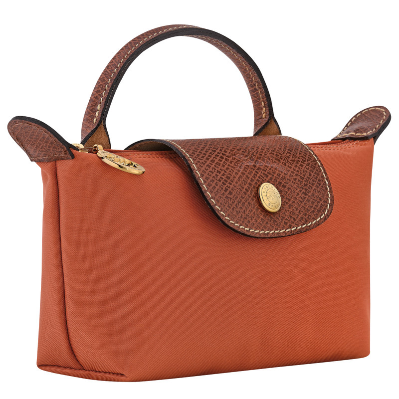 Le Pliage Original Pouch with handle Brick - Recycled canvas 3