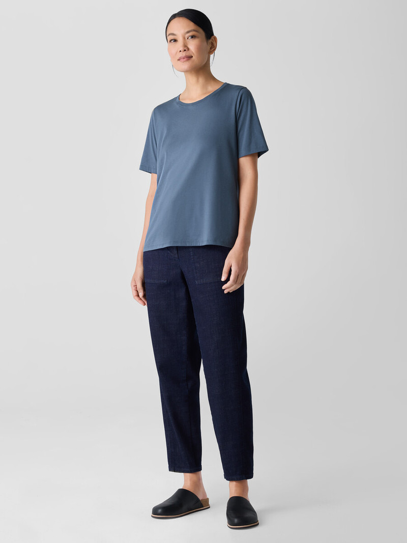 Organic Pima Cotton Jersey Round Neck Tee 3