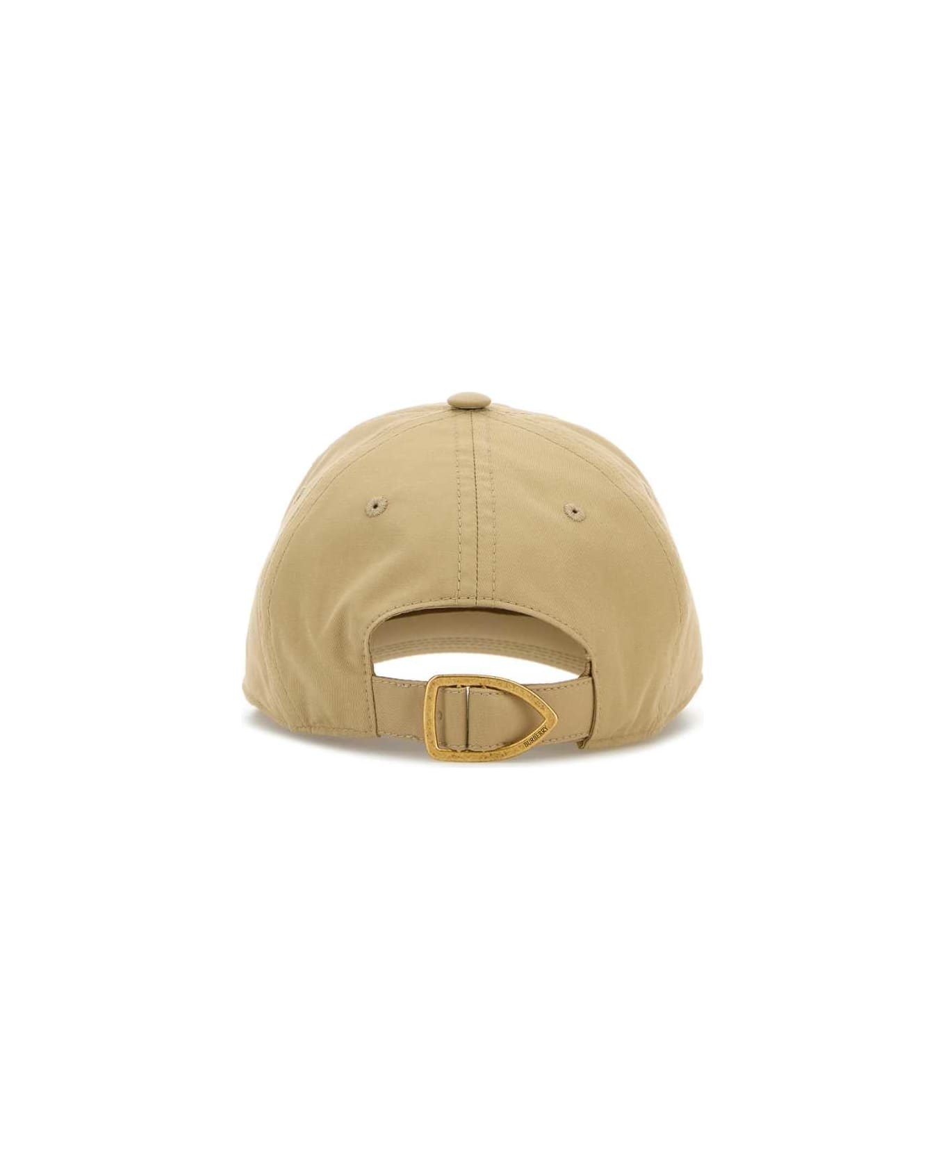 Beige Cotton Baseball Cap - 3