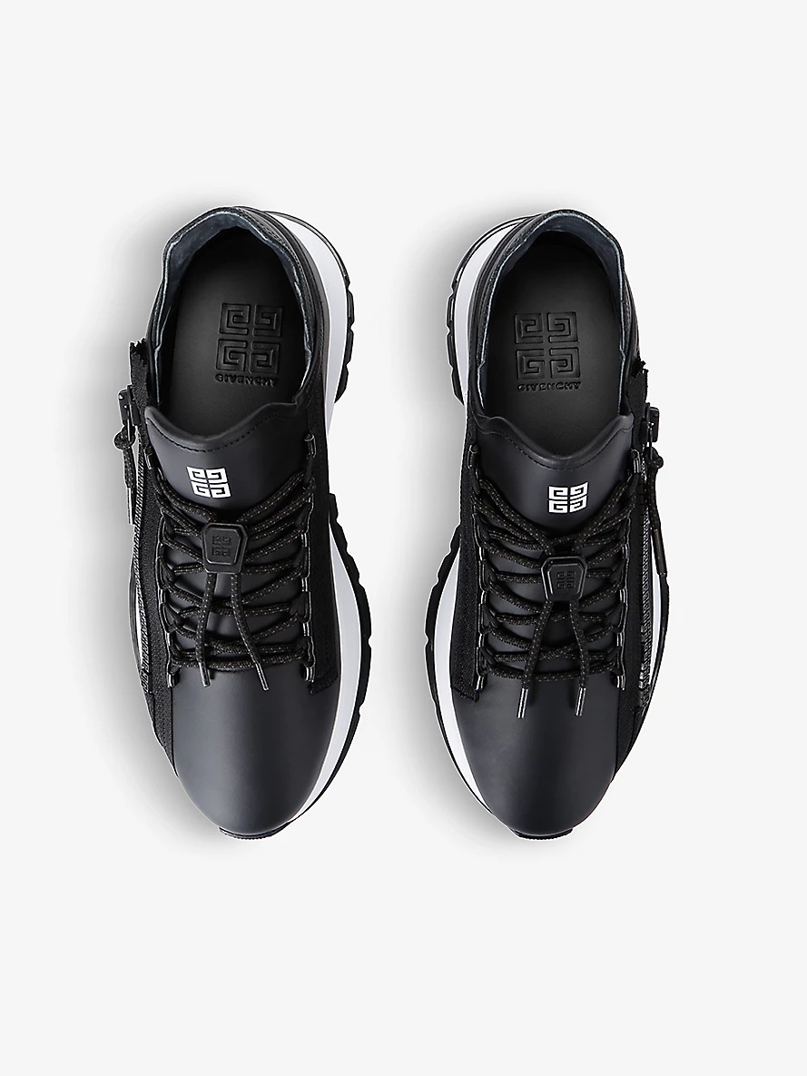 Spectre zipped leather low-top trainers - 2