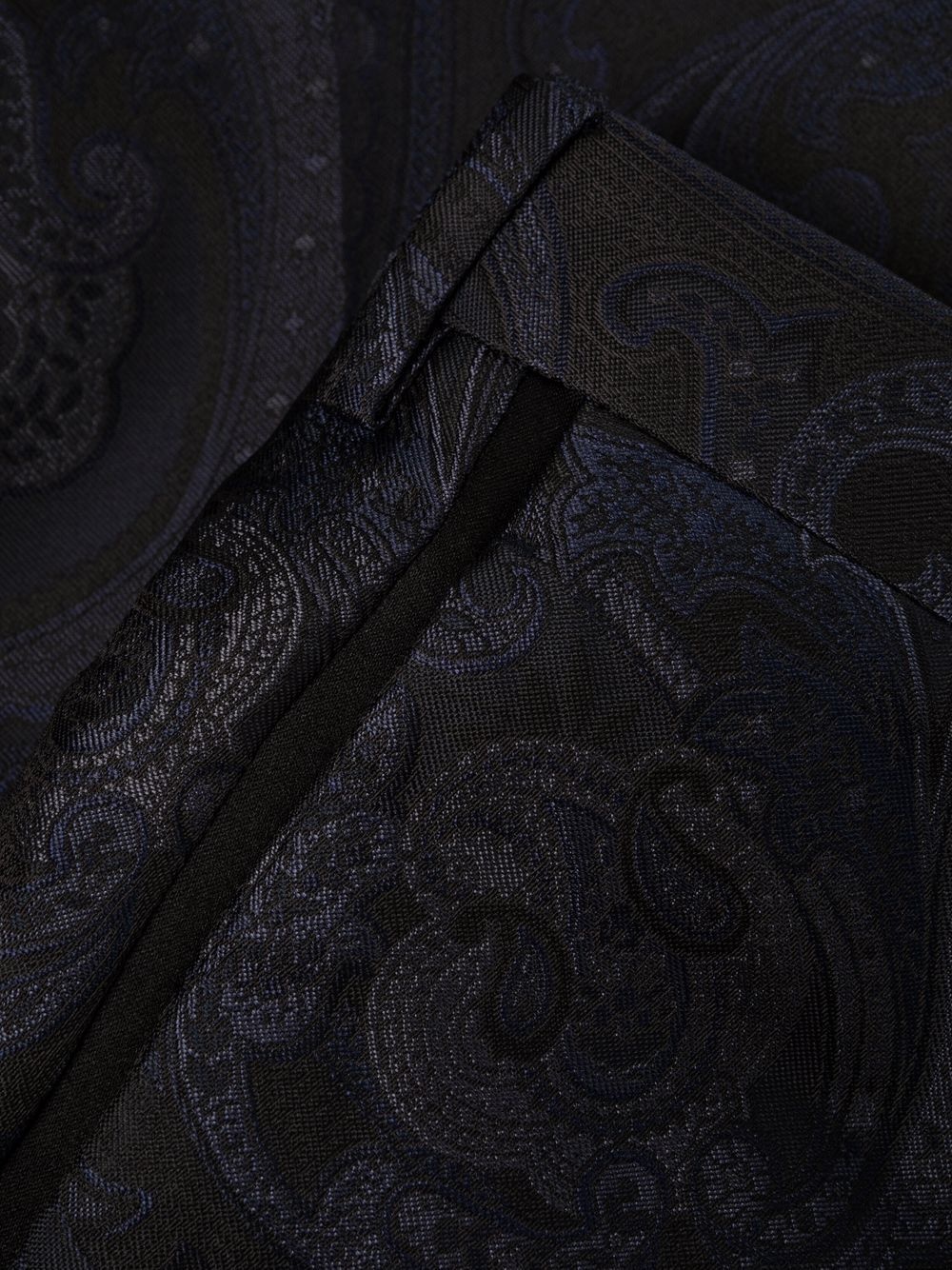 paisley jacquard straight trousers - 6