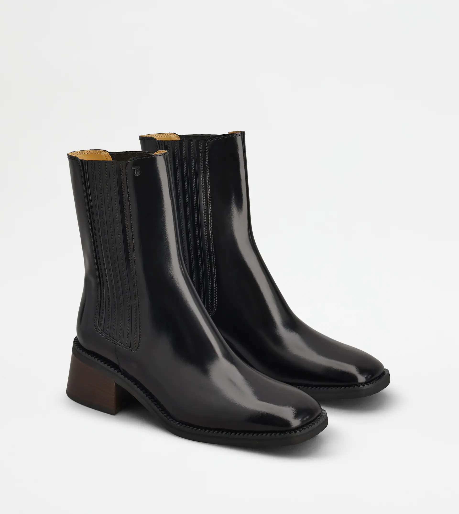 TOD'S CHELSEA BOOTS IN LEATHER - BLACK - 4