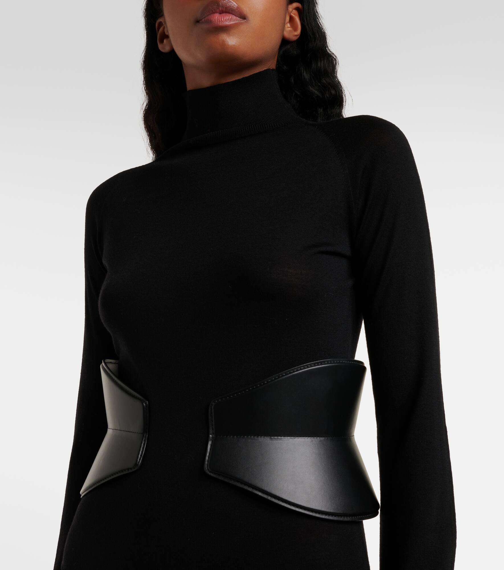 Flex wide leather belt - 2