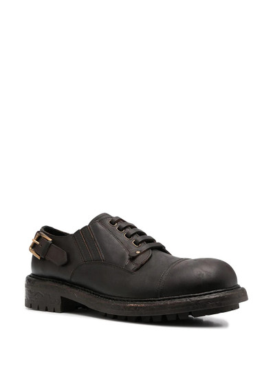 Dolce & Gabbana leather buckle Derby shoes outlook