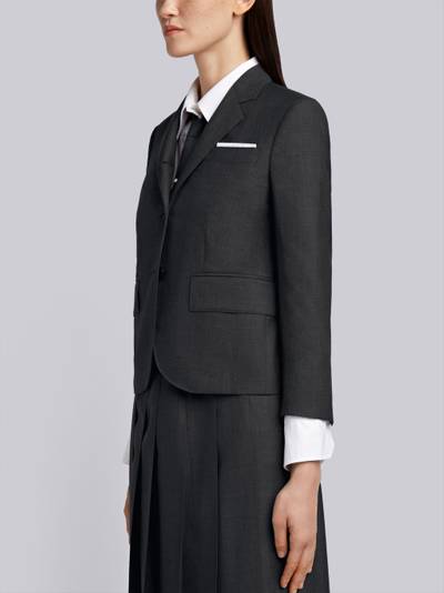 Thom Browne Dark Grey Super 120s Twill Wool High Armhole Jacket outlook