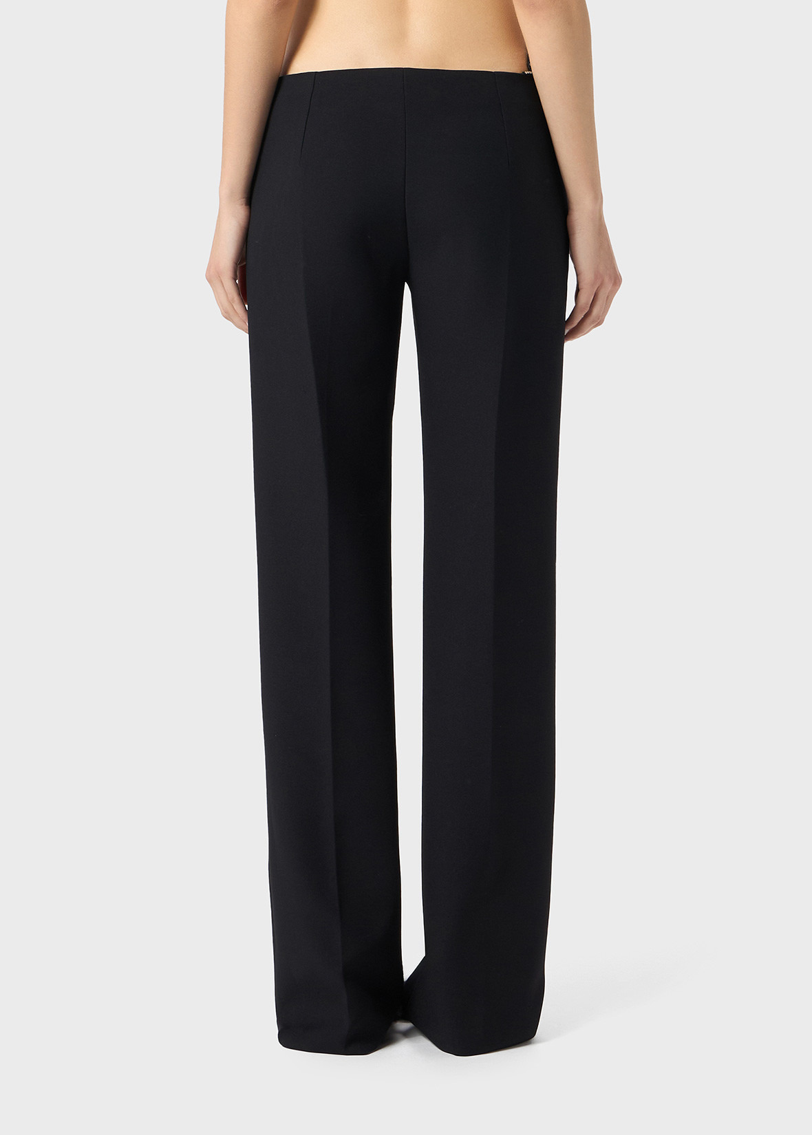 CADY PANTS WITH CUTWORK EMBROIDERY AND RHINESTONES - 4