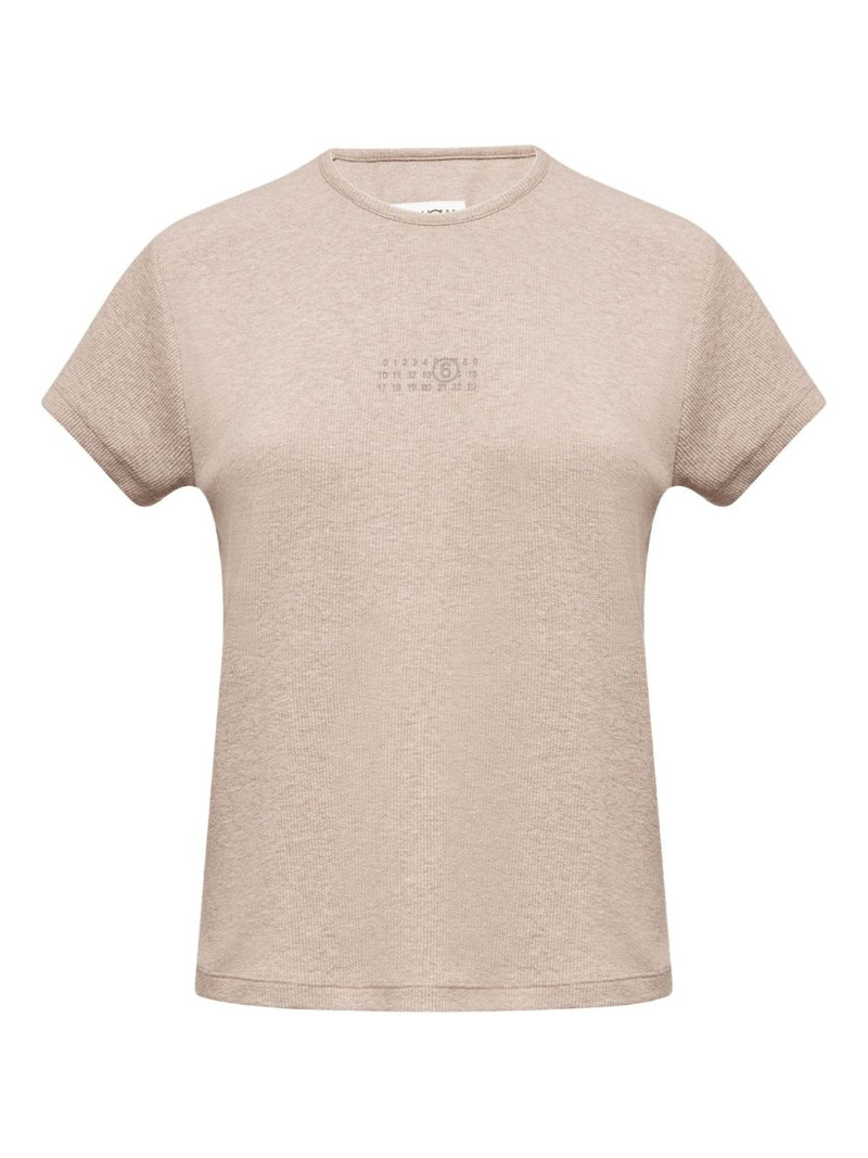 Numbers-print T-shirt 1
