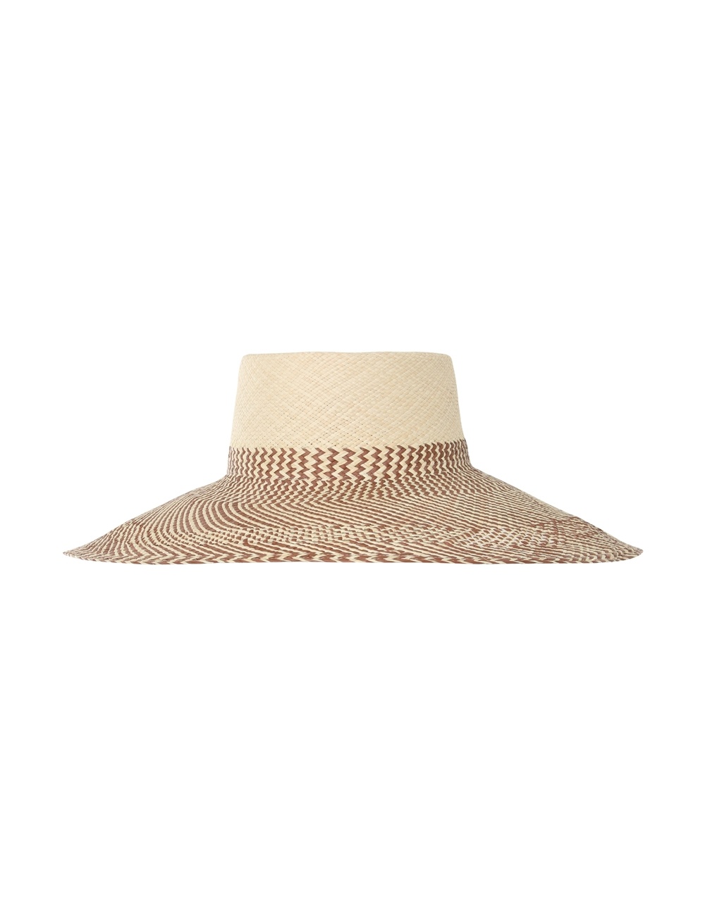 HERRINGBONE WIDE BRIM SUNHAT - 3