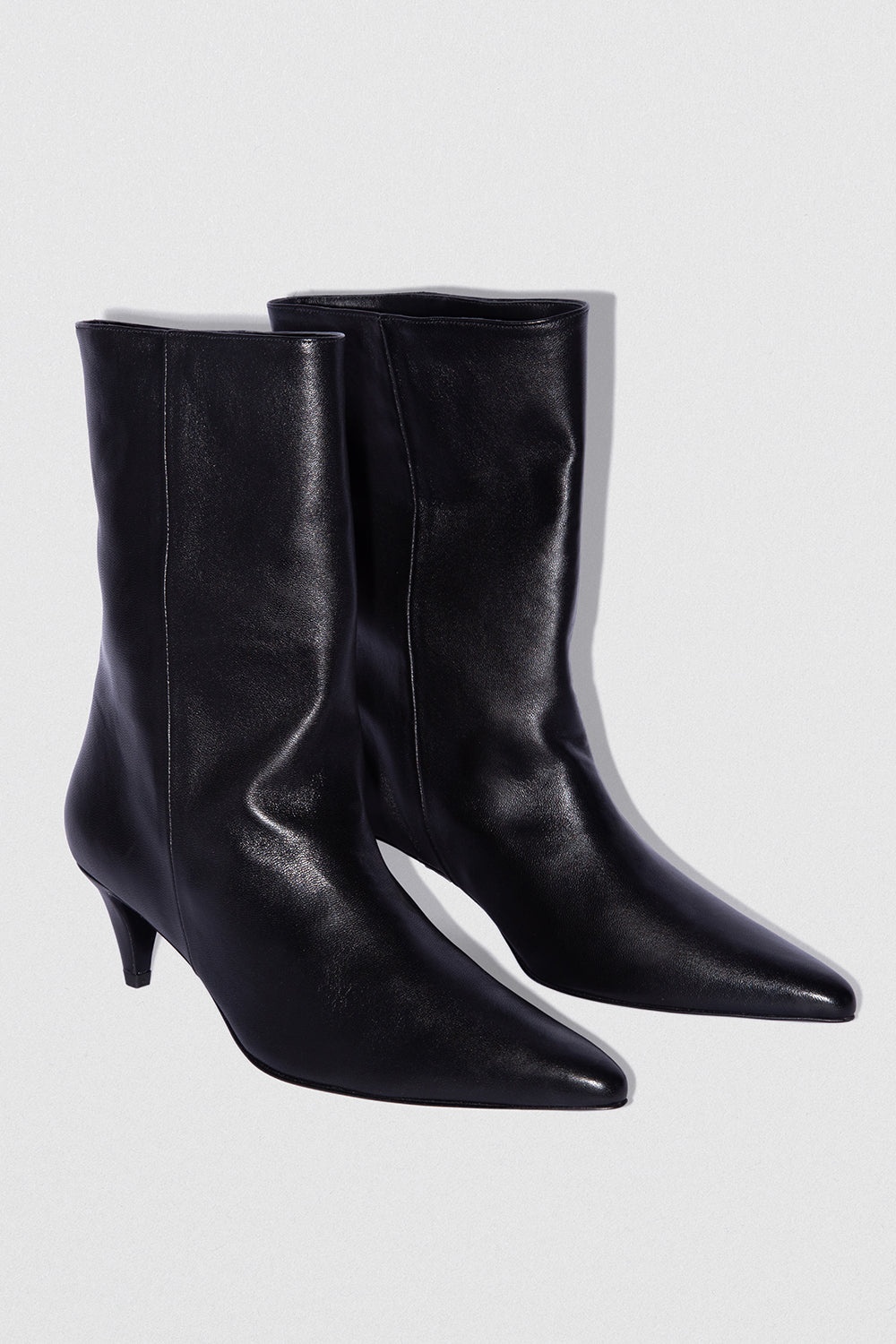 Lysander Black Lamb Nappa Leather Ankle Boot - 2