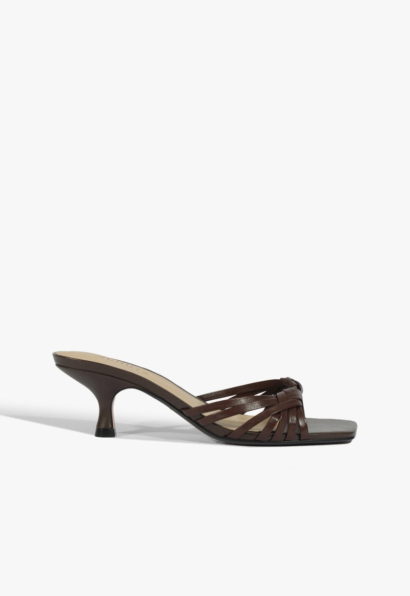 Tara Mule Mid Leather Sandal 1