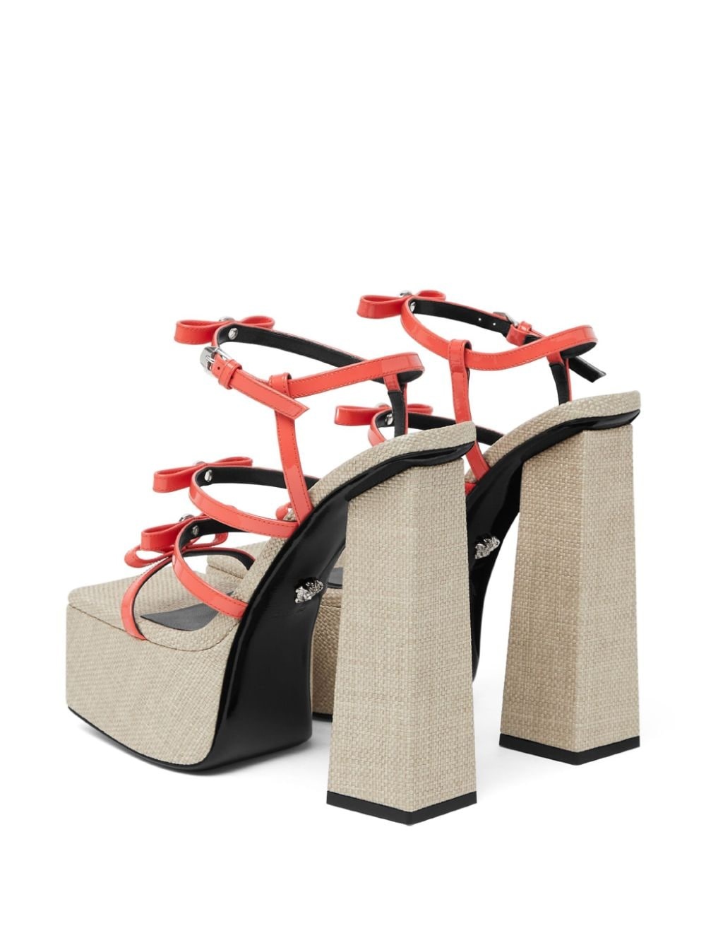 Gianni Ribbon 150mm platform sandals - 3