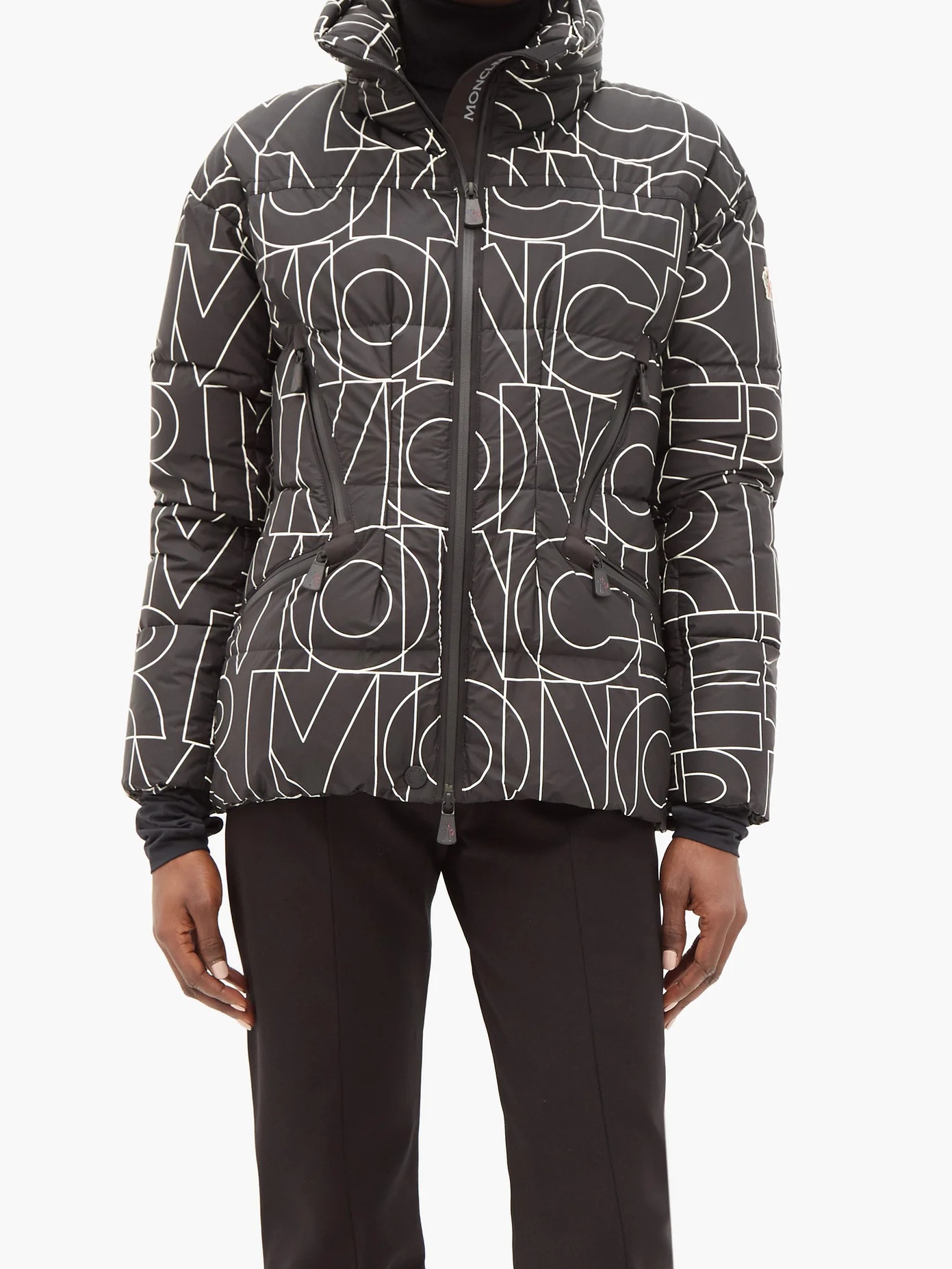 Dixence logo-print quilted down jacket - 2