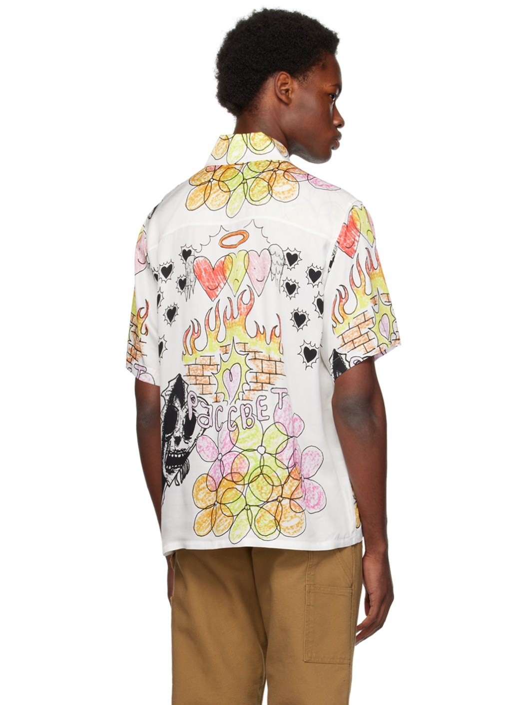 White Printed Shirt - 3