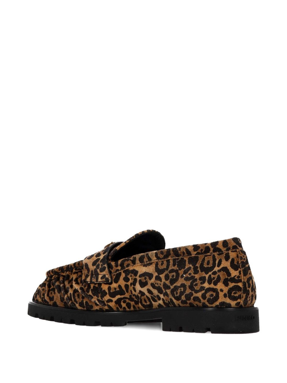 leopard-print tassel loafers - 3