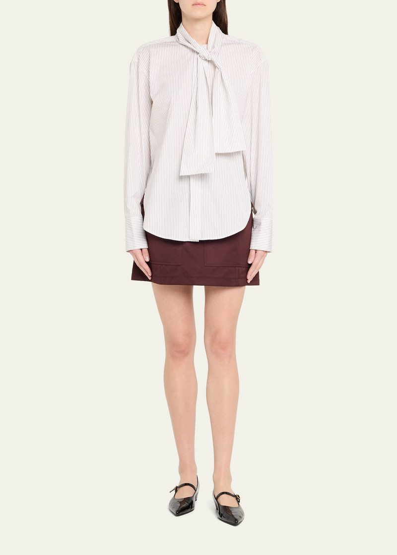 Plan C A-Line Satin Mini Skirt outlook