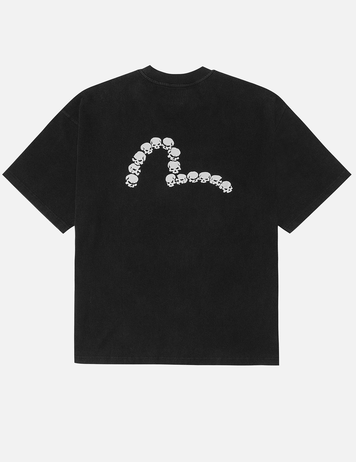 Logo and Skull Seagull Print Oversized T-shirt - 3