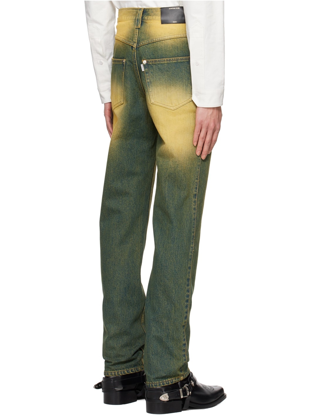 SSENSE Exclusive Blue Corset Jeans - 3