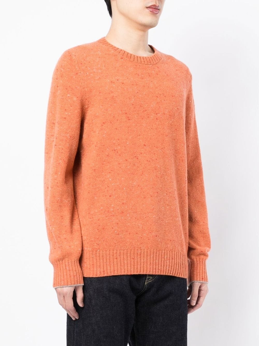 marl knit crew-neck jumper - 3