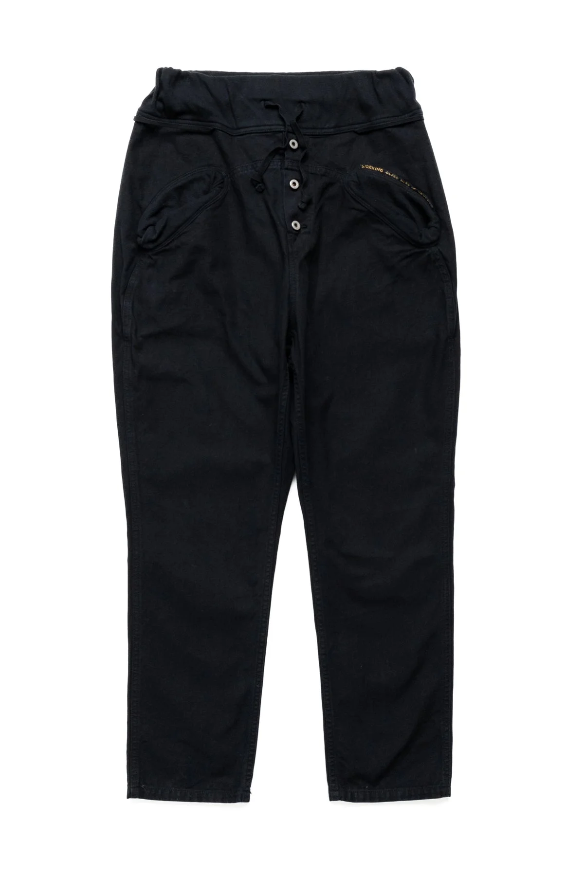 Light Canvas SAROUEL NOUVELLE Pants - Black - 1